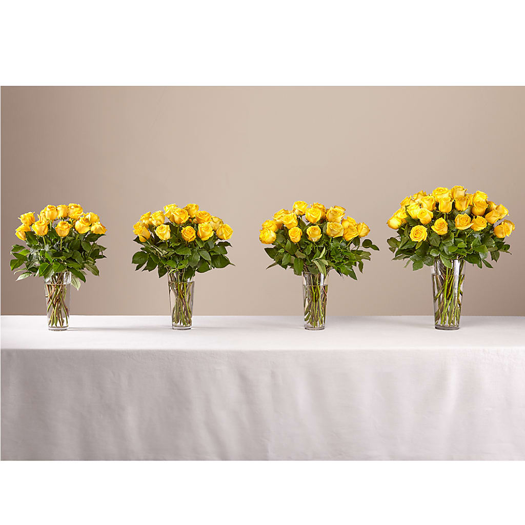 Long Stem Yellow Rose Bouquet – CAMPBELL ROSES & PLANTS LTD CO, Fort Campbell KY