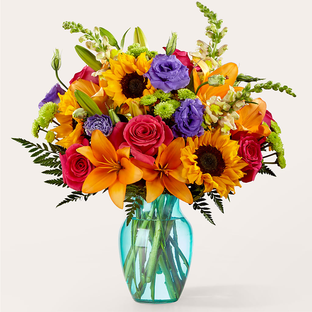 Double Rainbow Bouquet – CAMPBELL ROSES & PLANTS LTD CO, Fort Campbell KY