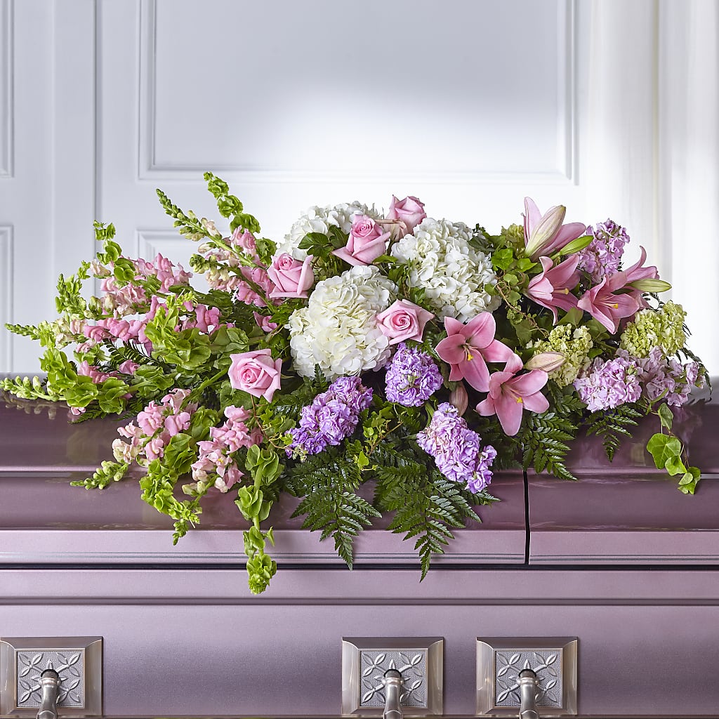 Life's Gratitude Casket Spray – CAMPBELL ROSES & PLANTS LTD CO, Fort Campbell KY
