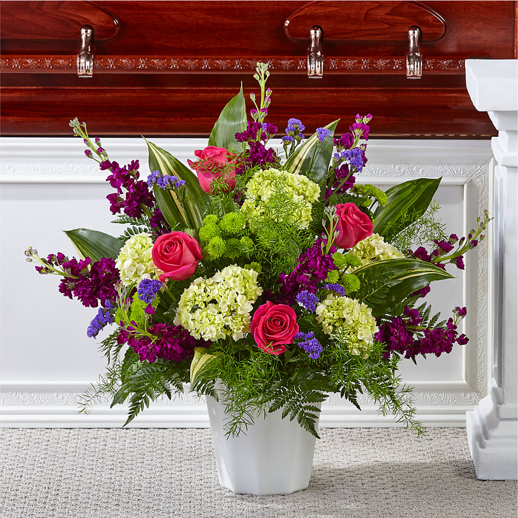 Beautiful Horizons Floor Basket – CAMPBELL ROSES & PLANTS LTD CO, Fort Campbell KY