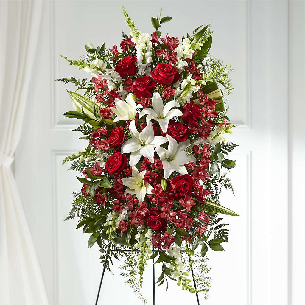 Everlasting Memory Standing Spray – CAMPBELL ROSES & PLANTS LTD CO, Fort Campbell KY