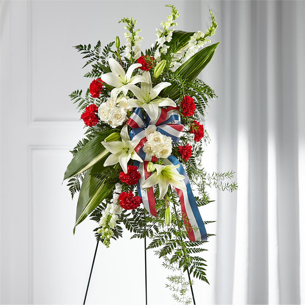 Stars of Life Standing Spray – CAMPBELL ROSES & PLANTS LTD CO, Fort Campbell KY