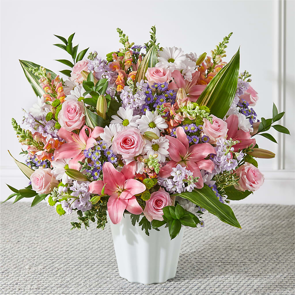 Abundant Compassion Floor Basket – CAMPBELL ROSES & PLANTS LTD CO, Fort Campbell KY