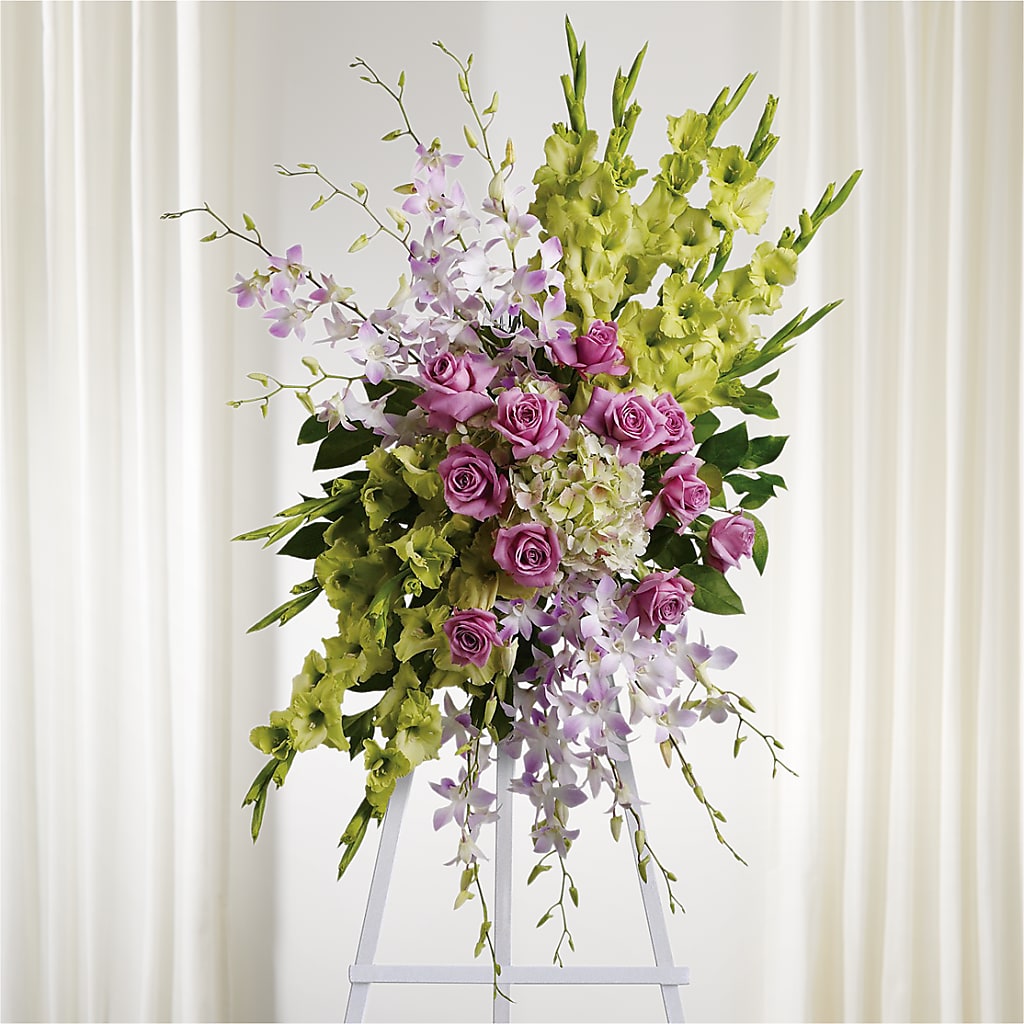 Lasting Legacy Standing Spray – CAMPBELL ROSES & PLANTS LTD CO, Fort Campbell KY