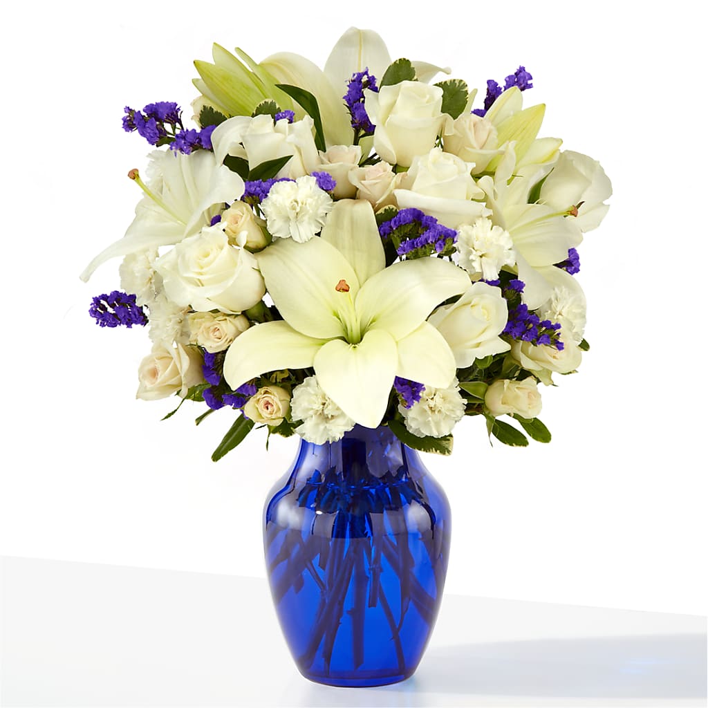 Sapphire Rush Bouquet – CAMPBELL ROSES & PLANTS LTD CO, Fort Campbell KY