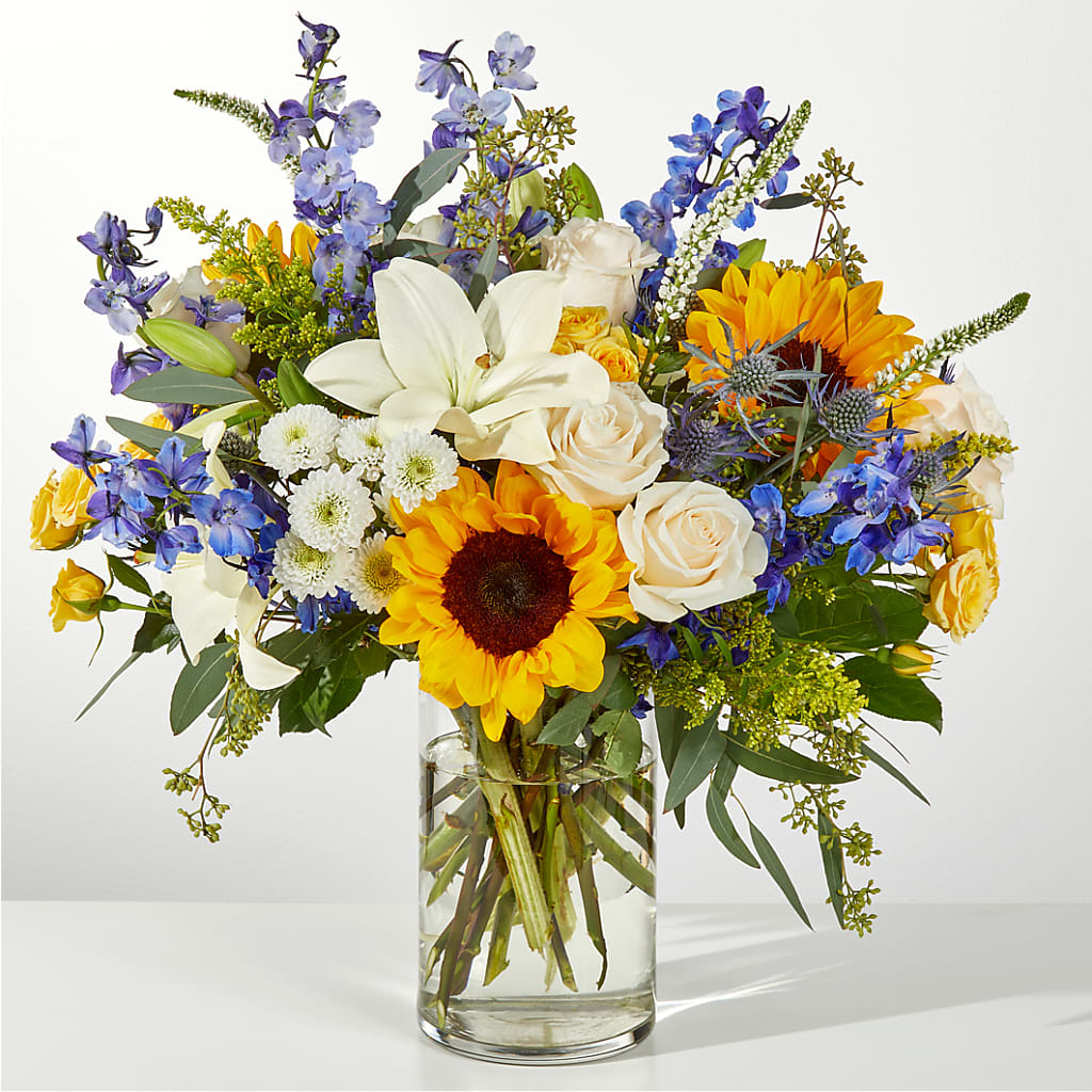 Wonderfully Sunny Bouquet – CAMPBELL ROSES & PLANTS LTD CO, Fort Campbell KY
