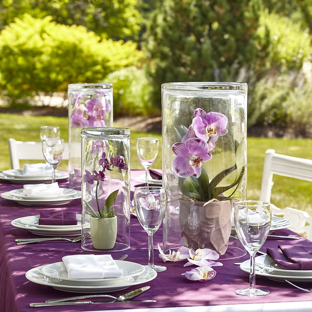 lavender plant centerpieces Dramatic Garden Centerpiece – lavender flower arrangement | Fort Campbell, KY