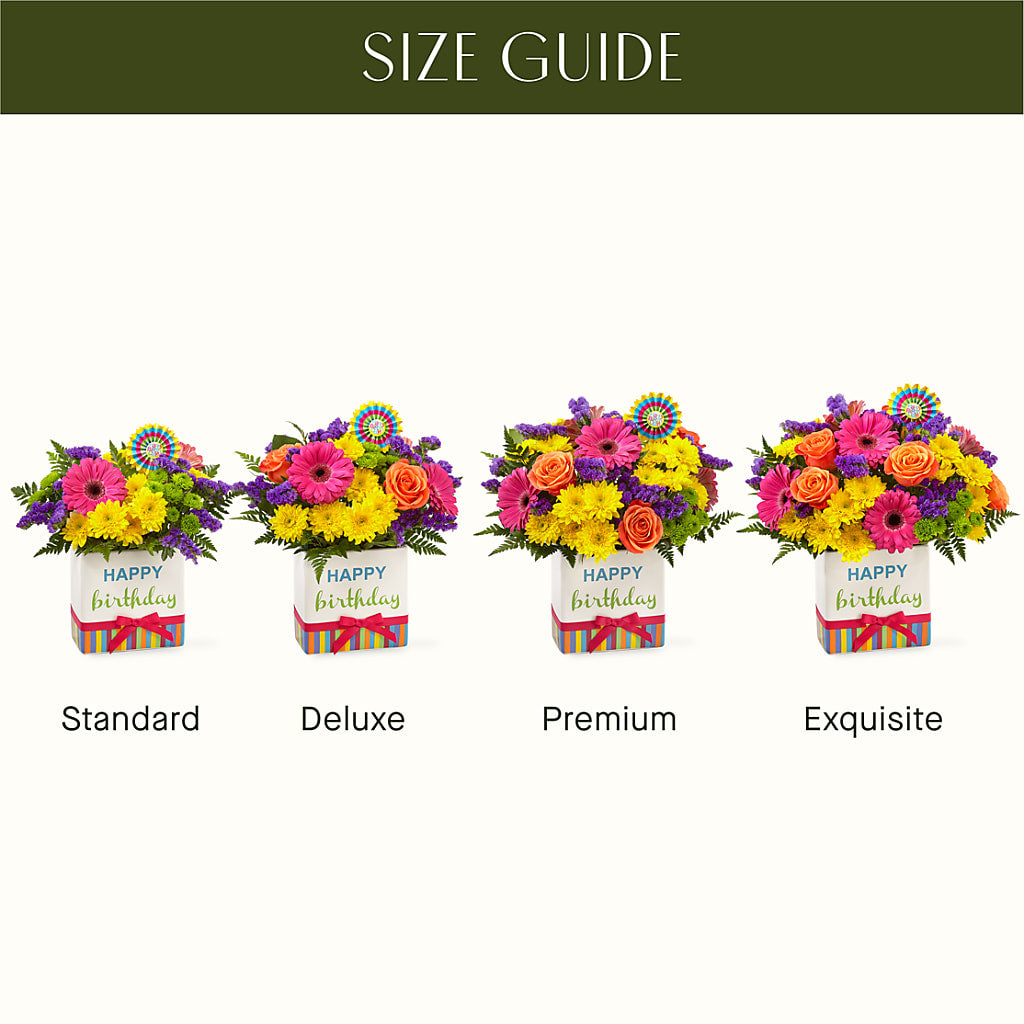 Birthday Brights Bouquet – CAMPBELL ROSES & PLANTS LTD CO, Fort Campbell KY