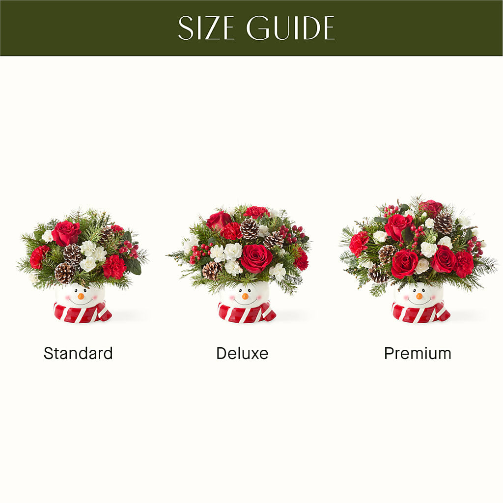 Jolly Snowman Bouquet – CAMPBELL ROSES & PLANTS LTD CO, Fort Campbell KY