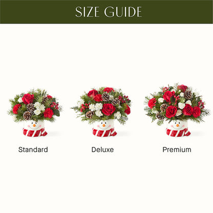 Jolly Snowman Bouquet – CAMPBELL ROSES & PLANTS LTD CO, Fort Campbell KY