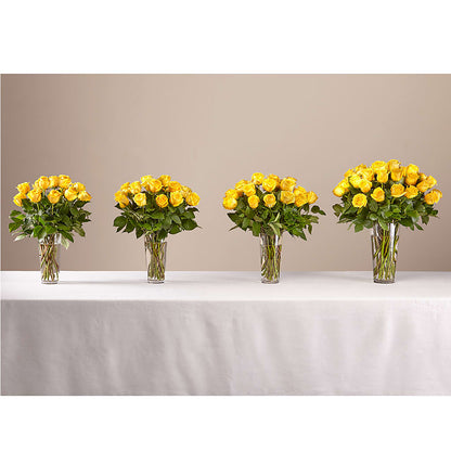 Long Stem Yellow Rose Bouquet – CAMPBELL ROSES & PLANTS LTD CO, Fort Campbell KY