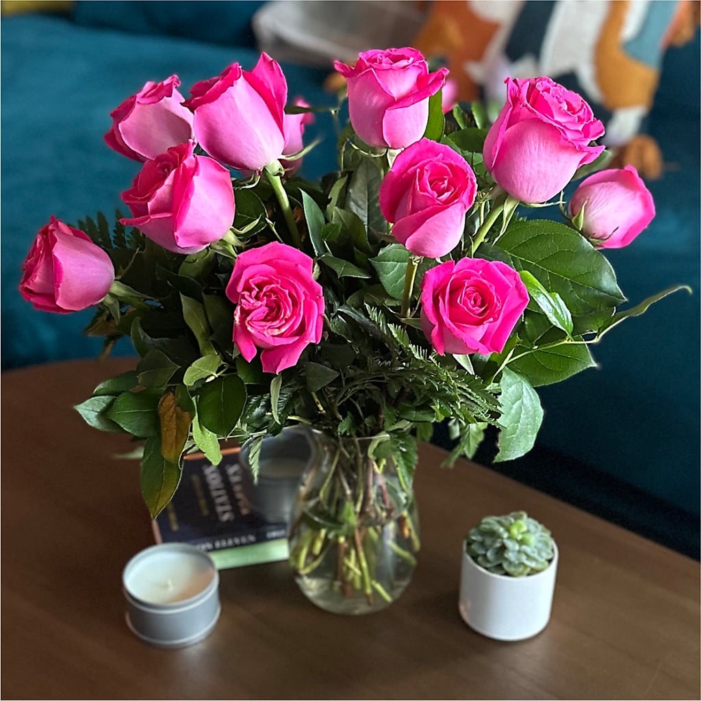 Long Stem Pink Rose Bouquet – CAMPBELL ROSES & PLANTS LTD CO, Fort Campbell KY