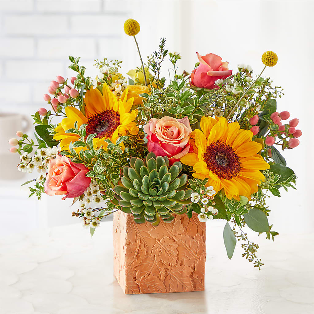 Sunflower Season Bouquet – CAMPBELL ROSES & PLANTS LTD CO, Fort Campbell KY
