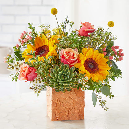 Sunflower Season Bouquet – CAMPBELL ROSES & PLANTS LTD CO, Fort Campbell KY