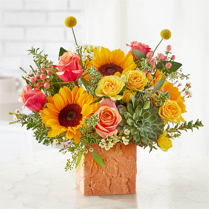 Sunflower Season Bouquet – CAMPBELL ROSES & PLANTS LTD CO, Fort Campbell KY