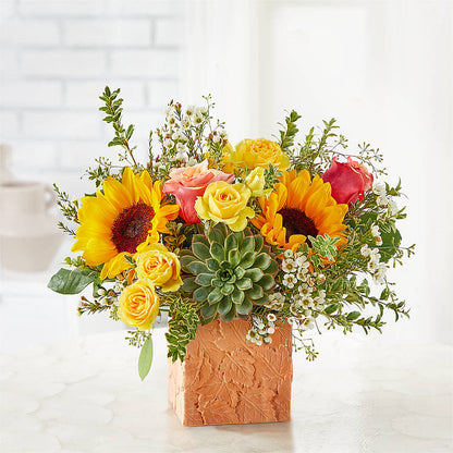 Sunflower Season Bouquet – CAMPBELL ROSES & PLANTS LTD CO, Fort Campbell KY
