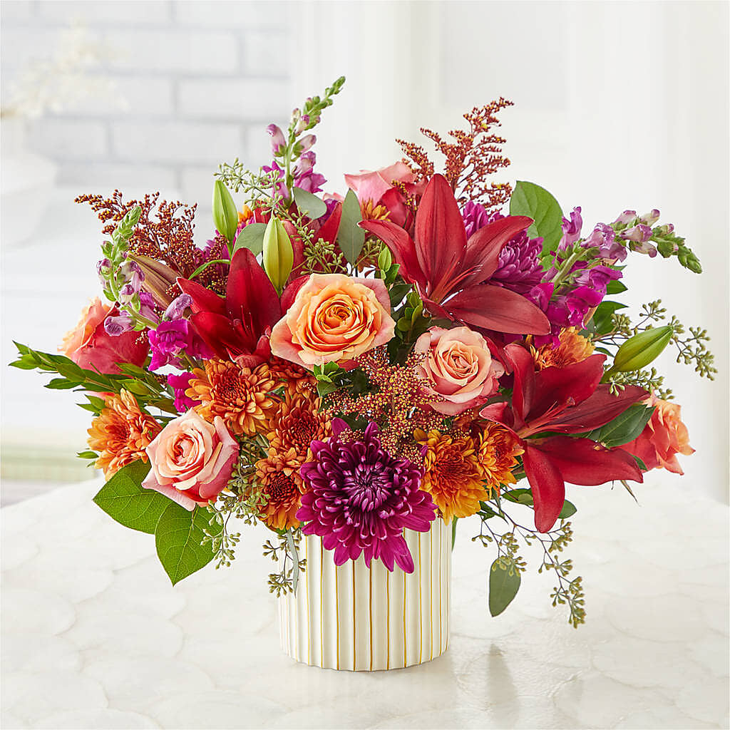 Burgundy Landscape Bouquet – CAMPBELL ROSES & PLANTS LTD CO, Fort Campbell KY