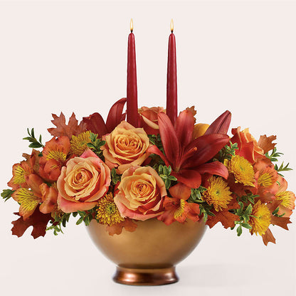 Harvest Table Centerpiece – CAMPBELL ROSES & PLANTS LTD CO, Fort Campbell KY