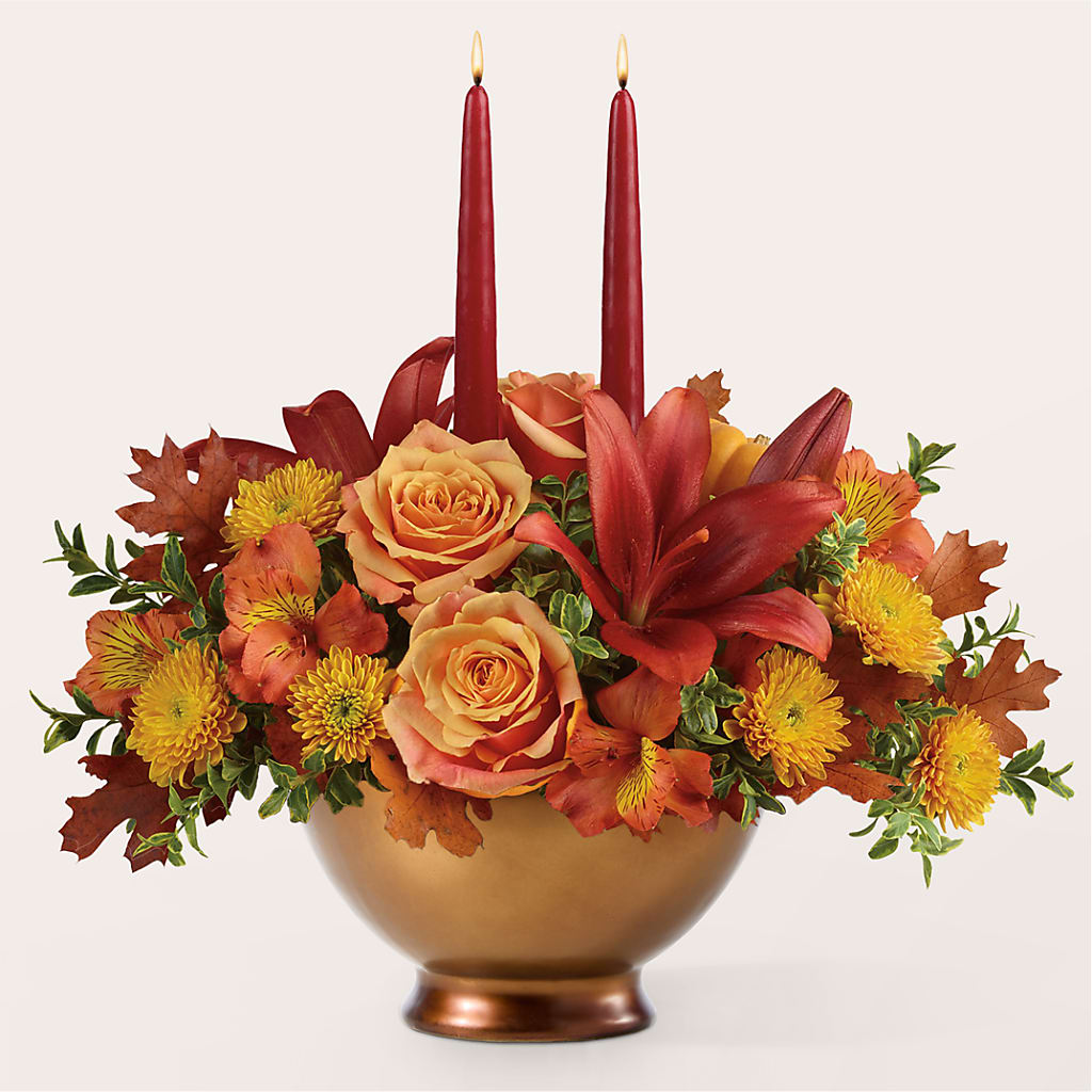 Harvest Table Centerpiece – CAMPBELL ROSES & PLANTS LTD CO, Fort Campbell KY
