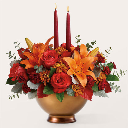 Fruits of Fall Centerpiece – CAMPBELL ROSES & PLANTS LTD CO, Fort Campbell KY