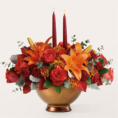 Fruits of Fall Centerpiece – CAMPBELL ROSES & PLANTS LTD CO, Fort Campbell KY