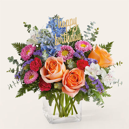 Birthday Bash Bouquet – CAMPBELL ROSES & PLANTS LTD CO, Fort Campbell KY