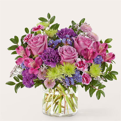 Glass Half Full Bouquet – CAMPBELL ROSES & PLANTS LTD CO, Fort Campbell KY