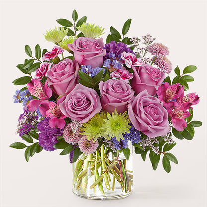 Glass Half Full Bouquet – CAMPBELL ROSES & PLANTS LTD CO, Fort Campbell KY