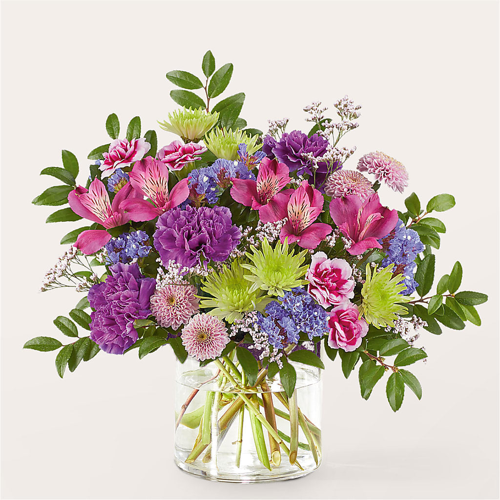 Glass Half Full Bouquet – CAMPBELL ROSES & PLANTS LTD CO, Fort Campbell KY