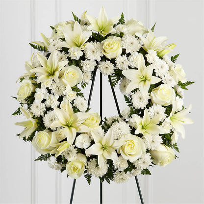 Treasured Tribute Wreath – CAMPBELL ROSES & PLANTS LTD CO, Fort Campbell KY
