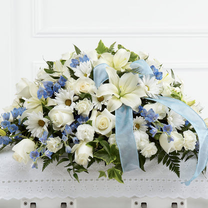 Tender Treasure Casket Spray – CAMPBELL ROSES & PLANTS LTD CO, Fort Campbell KY