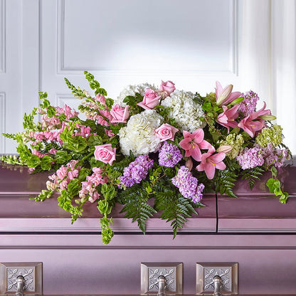 Life's Gratitude Casket Spray – CAMPBELL ROSES & PLANTS LTD CO, Fort Campbell KY