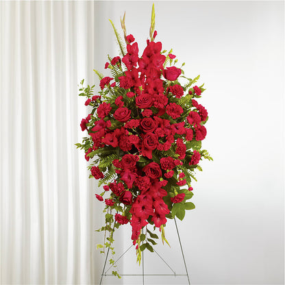 From the Heart Standing Spray – CAMPBELL ROSES & PLANTS LTD CO, Fort Campbell KY