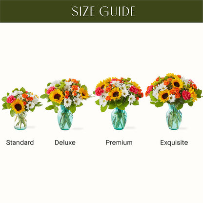 Sun-drenched Blooms Bouquet – CAMPBELL ROSES & PLANTS LTD CO, Fort Campbell KY