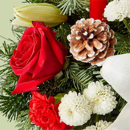 Seasonal Festivities Centerpiece – CAMPBELL ROSES & PLANTS LTD CO, Fort Campbell KY