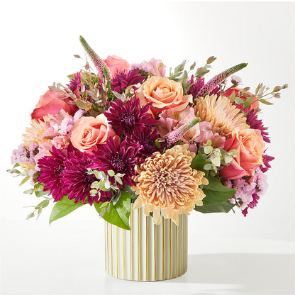 Berry Cobbler Bouquet with Ivory Vase – CAMPBELL ROSES & PLANTS LTD CO, Fort Campbell KY