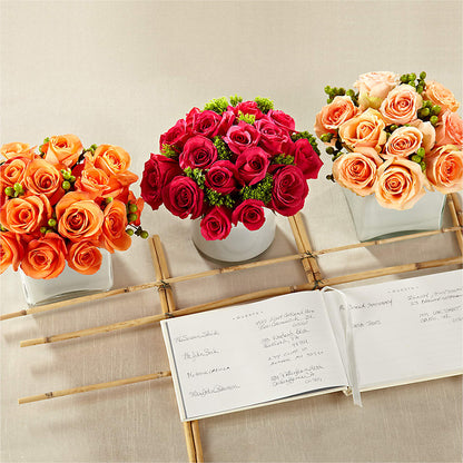 Dawn Rose Centerpiece – CAMPBELL ROSES & PLANTS LTD CO, Fort Campbell KY